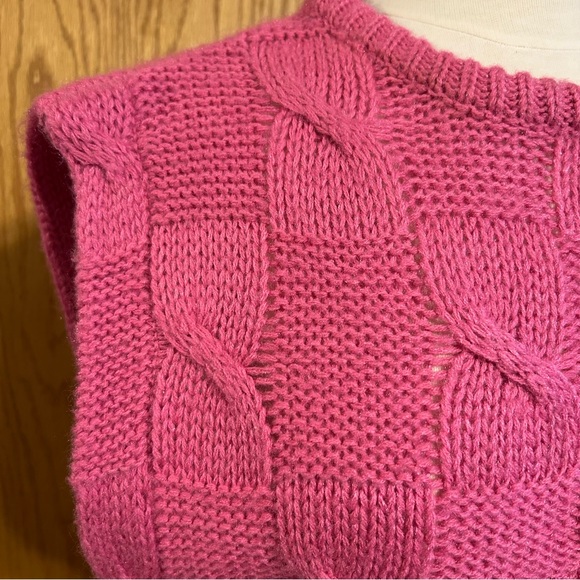 Vintage Spice of Life sweater vest women’s medium Cable Knit preppy retro look‎ - Picture 3 of 10